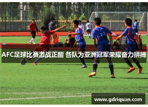 AFC足球比赛激战正酣 各队为亚洲冠军荣耀奋力拼搏